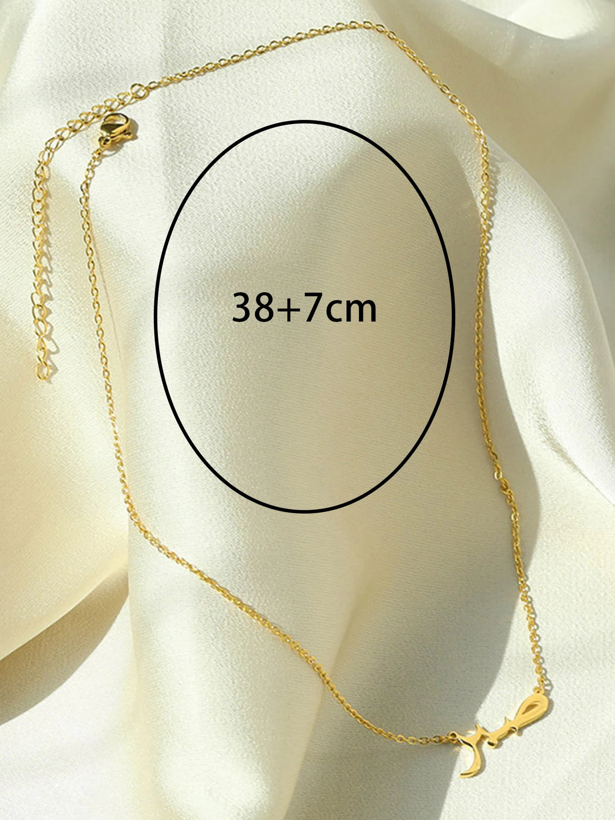 1pc Lettre Personnalisée Amour Dieu Patience en Arabe Colliers Femmes Bijoux Islamiques En Acier Inoxydable Allah Pendentif Collier Femme