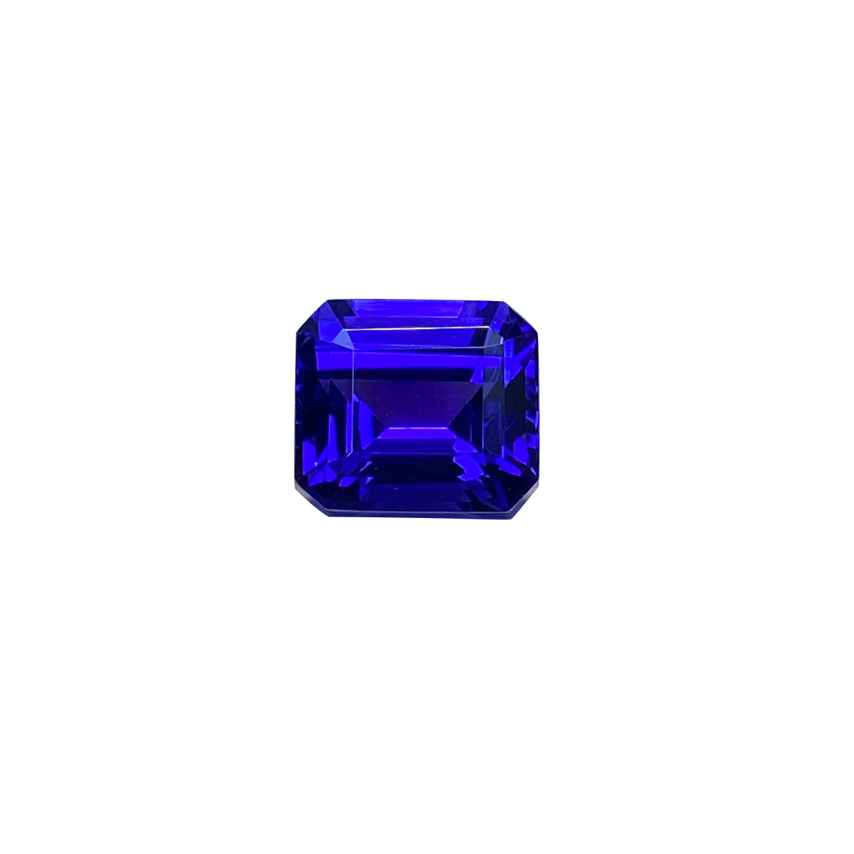 Vivid Blue Natural Tanzanite Small octagonal Cut 3.96ct VVS Loose Gemstone Customize