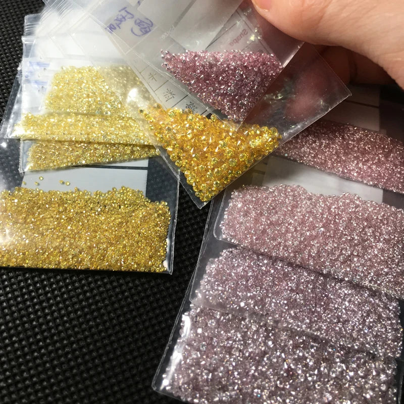 100% Natural Yellow Diamond Loose Gemstone 4pcs for Women Man Fine Jewelry  Wholesale