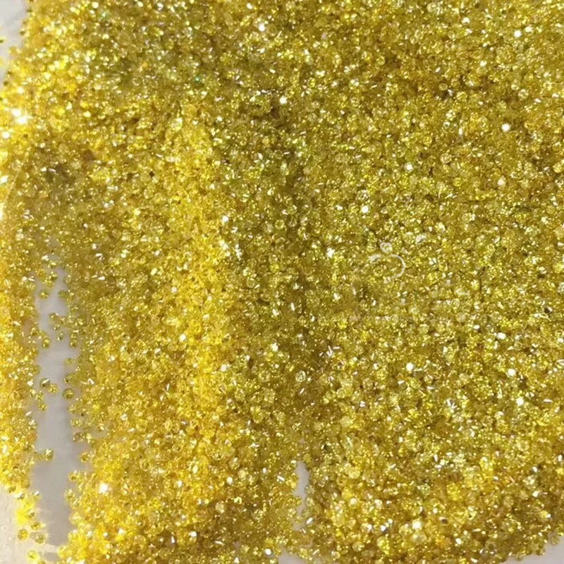 100% Natural Yellow Diamond Loose Gemstone 4pcs for Women Man Fine Jewelry  Wholesale