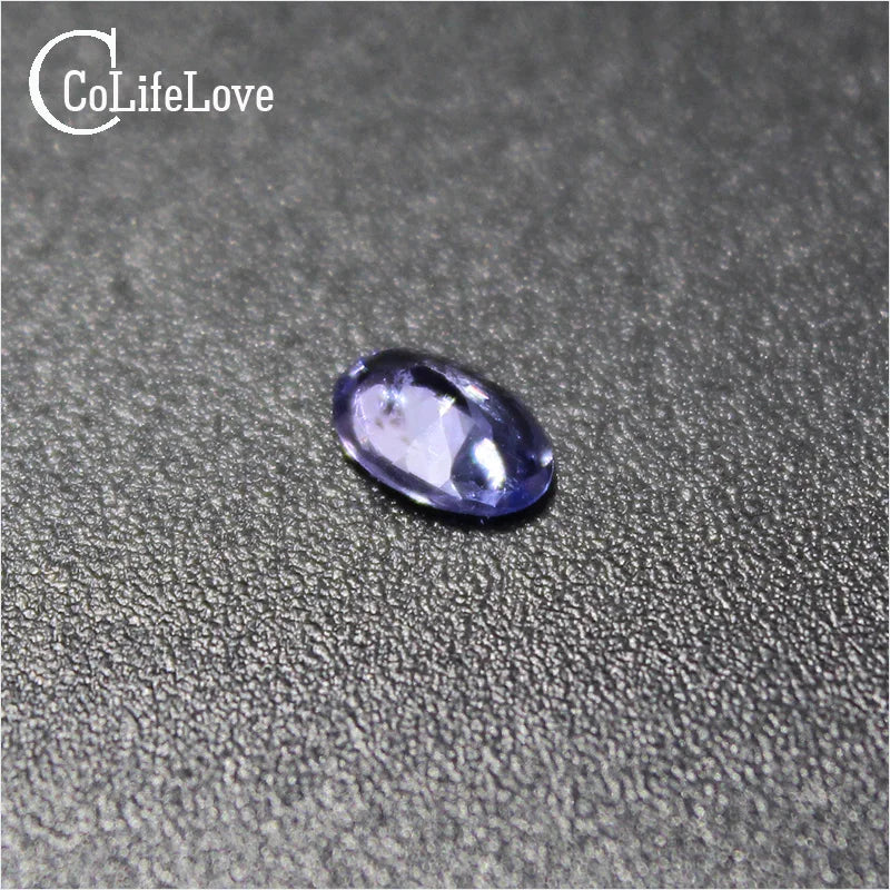 0.7 ct natural tanzanite loose gemstone for ring or pendant 5mm*7mm VS grade oval cut tanzanite loose stone