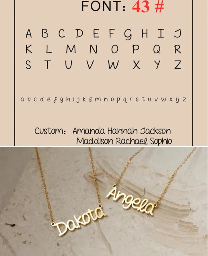 Collier avec nom personnalisé, collier ras du cou doré personnalisé en acier inoxydable pour femmes et hommes, bijoux personnalisés, cadeau pour couple
