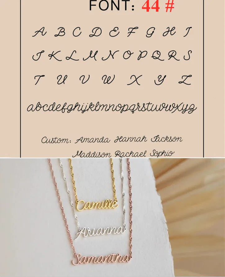 Collier avec nom personnalisé, collier ras du cou doré personnalisé en acier inoxydable pour femmes et hommes, bijoux personnalisés, cadeau pour couple