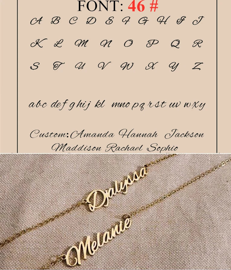 Collier avec nom personnalisé, collier ras du cou doré personnalisé en acier inoxydable pour femmes et hommes, bijoux personnalisés, cadeau pour couple