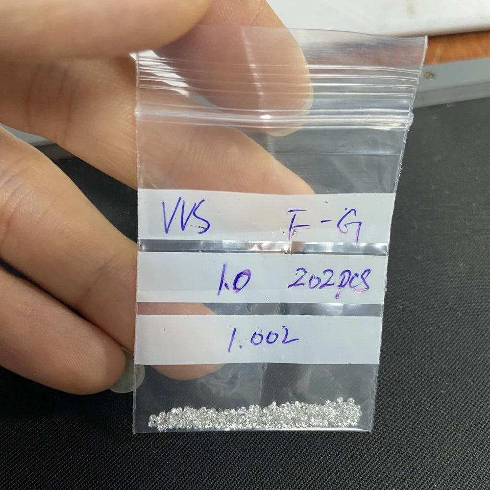 15pcs 1.7mm Natural Real Diamond FG Color VS Clarity White Round 100% Earth Stone Loose