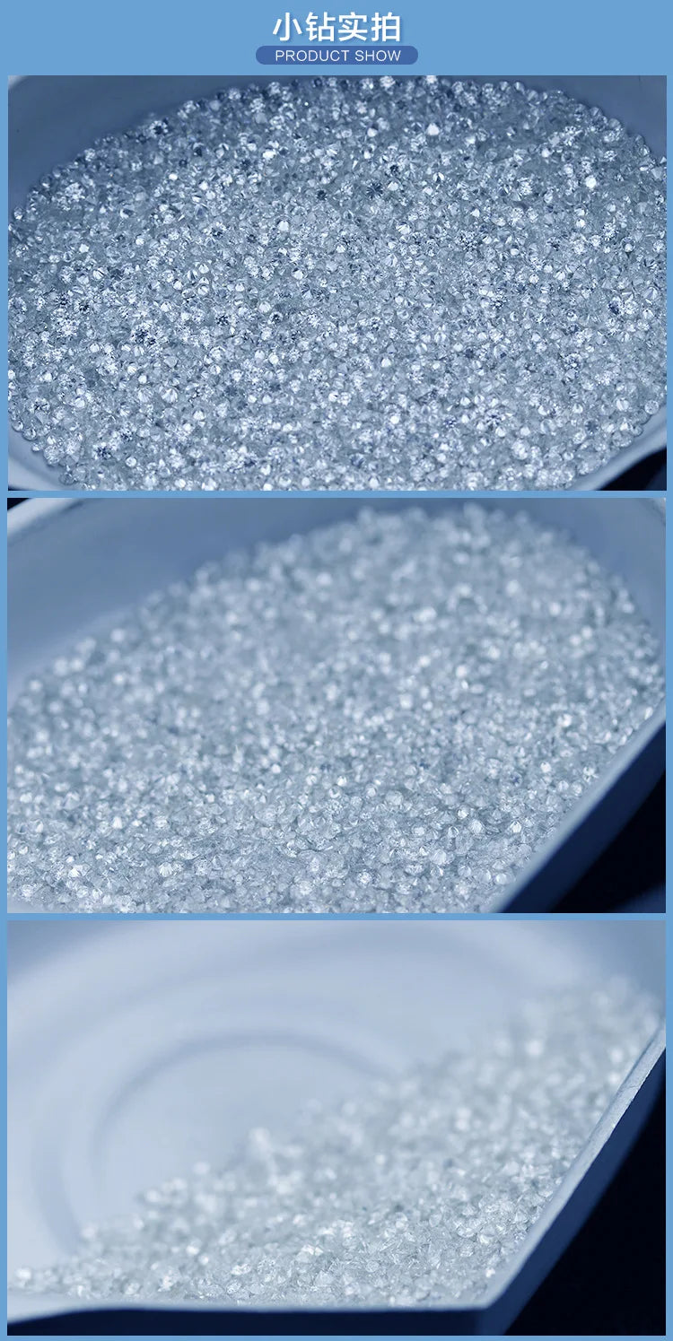 15pcs 1.7mm Natural Real Diamond FG Color VS Clarity White Round 100% Earth Stone Loose