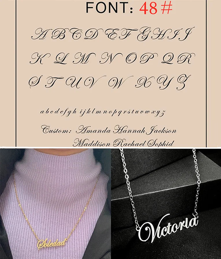 Collier avec nom personnalisé, collier ras du cou doré personnalisé en acier inoxydable pour femmes et hommes, bijoux personnalisés, cadeau pour couple