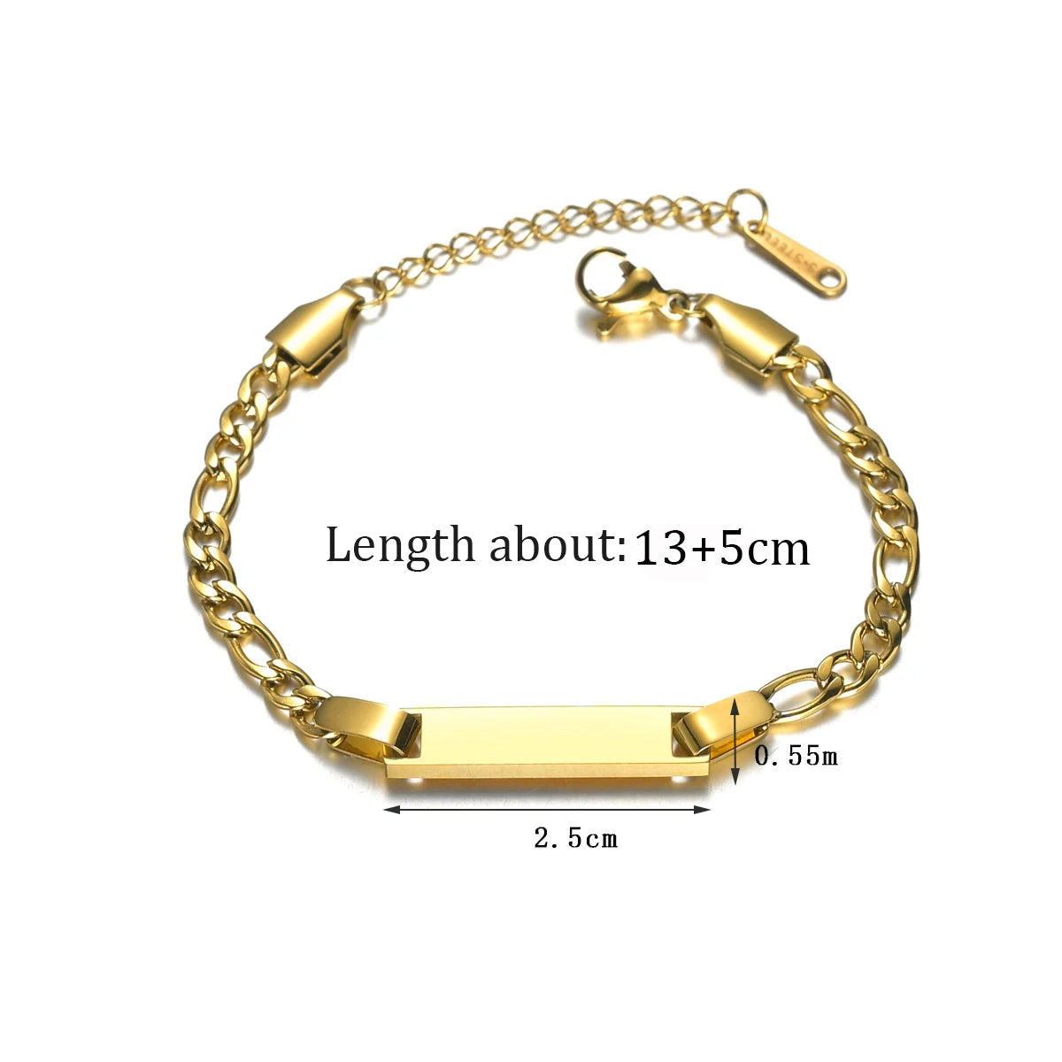 Bracelet personnalisé avec nom pour enfants, collier de 35 cm, ensembles de bijoux en acier inoxydable pour enfants, couronne personnalisée, cadeau d'anniversaire pour bébé