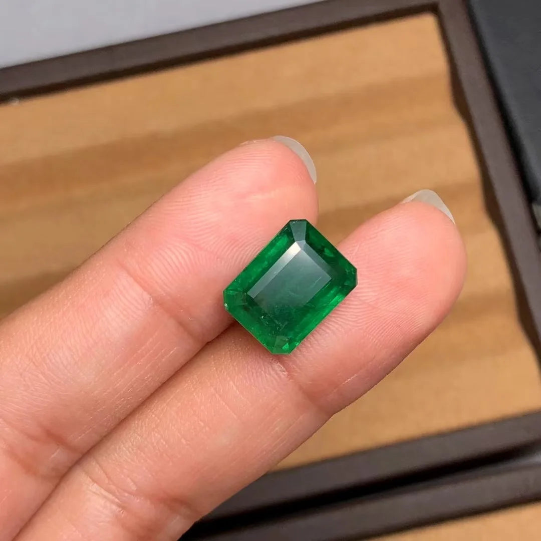 100% Octagon Cut 1 Carat Natural Zambia Emerald Pirce Gemstone