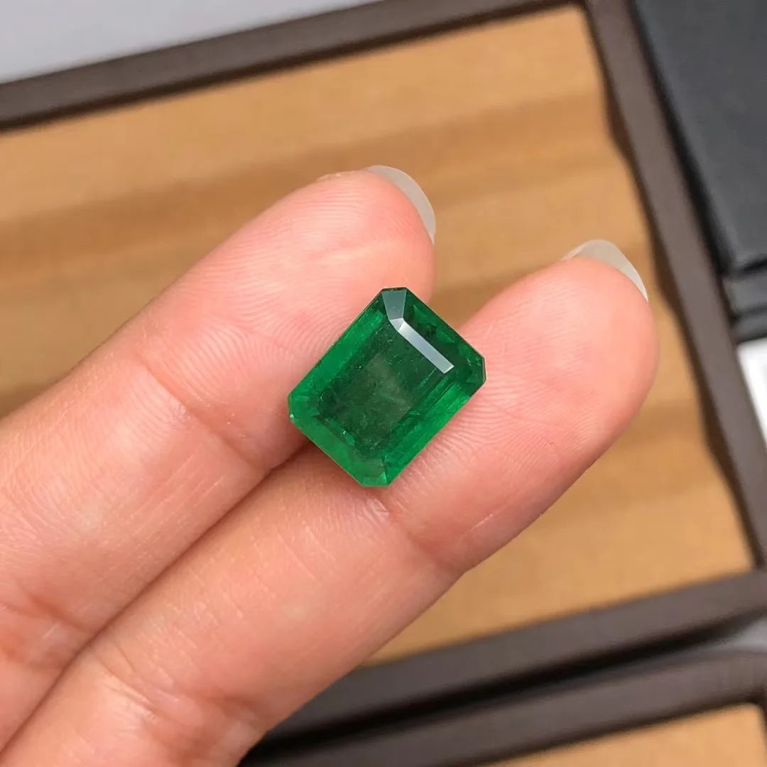 100% Octagon Cut 1 Carat Natural Zambia Emerald Pirce Gemstone