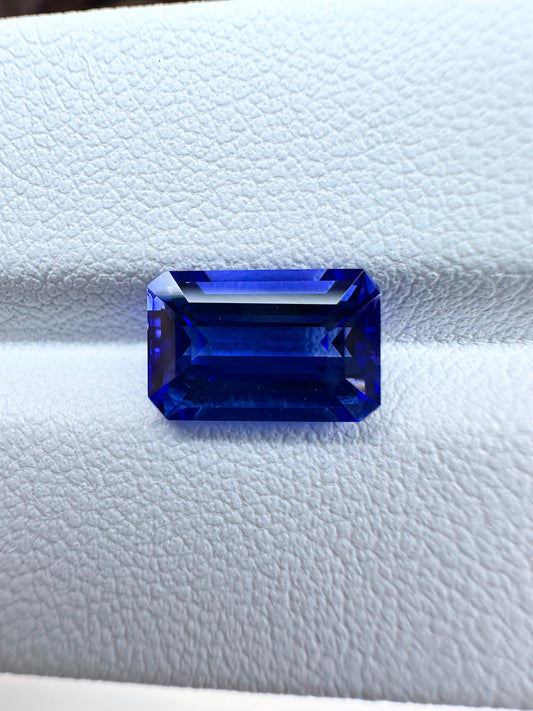 Natural Vivid Blue Tanzanite  Color Octagonal Shape Brilliant Cut 3.0ct Natural Loose Gemstone